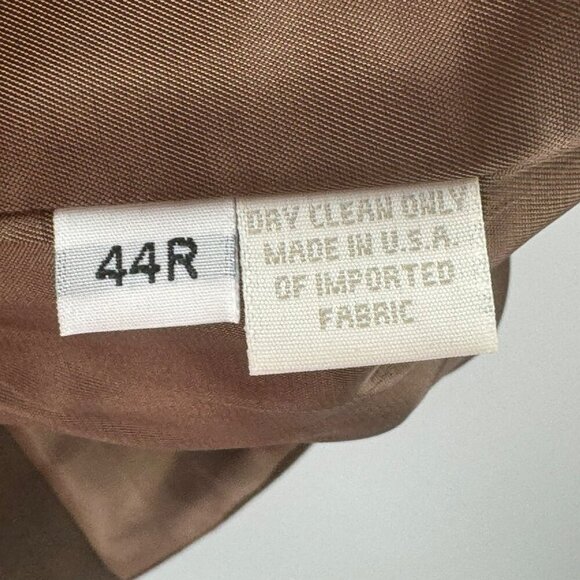 Hart Schaffner & Marx Mens Brown Formal Vest Size 44R Button-Front Design Satin - Picture 7 of 7